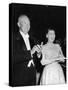 President Eisenhower and First Lady Mamie at an Inaugural Ball-null-Stretched Canvas
