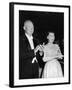 President Eisenhower and First Lady Mamie at an Inaugural Ball-null-Framed Photo