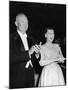 President Eisenhower and First Lady Mamie at an Inaugural Ball-null-Mounted Photo
