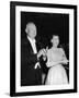 President Eisenhower and First Lady Mamie at an Inaugural Ball-null-Framed Photo