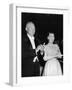 President Eisenhower and First Lady Mamie at an Inaugural Ball-null-Framed Photo