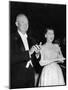 President Eisenhower and First Lady Mamie at an Inaugural Ball-null-Mounted Photo