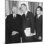President Eisenhower and Future Presidents Lyndon Johnson and Richard Nixon-null-Mounted Photo