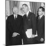 President Eisenhower and Future Presidents Lyndon Johnson and Richard Nixon-null-Mounted Photo