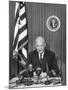 President Eisenhower Recording a Message for the Committee for Religion in American Life, Inc-null-Mounted Photo