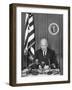 President Eisenhower Recording a Message for the Committee for Religion in American Life, Inc-null-Framed Photo