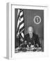 President Eisenhower Recording a Message for the Committee for Religion in American Life, Inc-null-Framed Photo