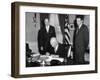 President Eisenhower Signing the Civil Rights Bill of 1960-null-Framed Photo