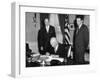 President Eisenhower Signing the Civil Rights Bill of 1960-null-Framed Photo