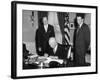 President Eisenhower Signing the Civil Rights Bill of 1960-null-Framed Photo