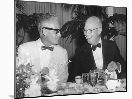 President Eisenhower with Arizona Senator Barry Goldwater-null-Mounted Photo