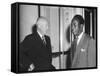 President Eisenhower with Kwame Nkrumah, President of Ghana-null-Framed Stretched Canvas