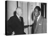 President Eisenhower with Kwame Nkrumah, President of Ghana-null-Stretched Canvas