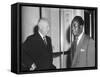 President Eisenhower with Kwame Nkrumah, President of Ghana-null-Framed Stretched Canvas