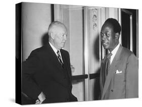 President Eisenhower with Kwame Nkrumah, President of Ghana-null-Stretched Canvas