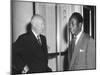 President Eisenhower with Kwame Nkrumah, President of Ghana-null-Mounted Photo