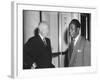 President Eisenhower with Kwame Nkrumah, President of Ghana-null-Framed Photo