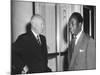 President Eisenhower with Kwame Nkrumah, President of Ghana-null-Mounted Photo