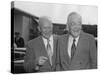 President Eisenhower with Secretary of State John Foster Dulles at Washington Airport-null-Stretched Canvas