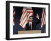 President-Elect Barack Obama Acceptance Speech, Grant Park, Chicago, Illinois, Nov 4, 2008-null-Framed Premium Photographic Print