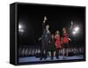 President-Elect Barack Obama and His Family Wave at the Election Night Rally in Chicago-null-Framed Stretched Canvas