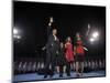 President-Elect Barack Obama and His Family Wave at the Election Night Rally in Chicago-null-Mounted Photographic Print