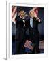 President-Elect Barack Obama and VP Joe Biden after Acceptance Speech, Nov 4, 2008-null-Framed Photographic Print