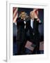 President-Elect Barack Obama and VP Joe Biden after Acceptance Speech, Nov 4, 2008-null-Framed Photographic Print