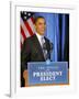 President-Elect Barack Obama Smiles Before Speaking, Press Conference, Nov 7, 2008-null-Framed Photographic Print