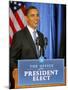 President-Elect Barack Obama Smiles Before Speaking, Press Conference, Nov 7, 2008-null-Mounted Photographic Print