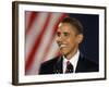 President-Elect Barack Obama Smiles During Acceptance Speech, Nov 4, 2008-null-Framed Photographic Print