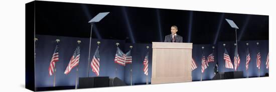 President-Elect Barack Obama Speaks on Election Night, Chicago, Illinois, Nov 4, 2008-null-Stretched Canvas