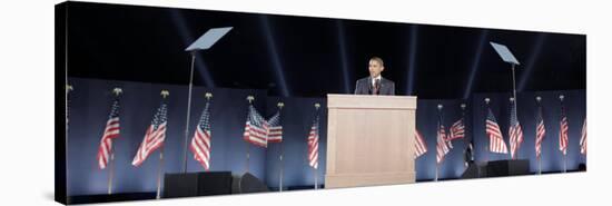 President-Elect Barack Obama Speaks on Election Night, Chicago, Illinois, Nov 4, 2008-null-Stretched Canvas