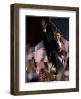 President-Elect Barack Obama Walking onto Stage to Deliver Acceptance Speech, Nov 4, 2008-null-Framed Photographic Print