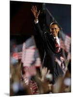 President-Elect Barack Obama Walking onto Stage to Deliver Acceptance Speech, Nov 4, 2008-null-Mounted Photographic Print