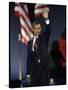 President-Elect Barack Obama Waves after Acceptance Speech, Nov 4, 2008-null-Stretched Canvas