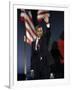 President-Elect Barack Obama Waves after Acceptance Speech, Nov 4, 2008-null-Framed Photographic Print