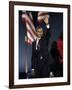 President-Elect Barack Obama Waves after Acceptance Speech, Nov 4, 2008-null-Framed Photographic Print