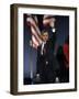 President-Elect Barack Obama Waves after Acceptance Speech, Nov 4, 2008-null-Framed Photographic Print