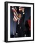 President-Elect Barack Obama Waves after Acceptance Speech, Nov 4, 2008-null-Framed Photographic Print