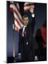 President-Elect Barack Obama Waves after Acceptance Speech, Nov 4, 2008-null-Mounted Photographic Print