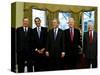 President-elect Barack Obama with All Living Presidents Smiling, January 7, 2009-null-Stretched Canvas