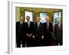 President-elect Barack Obama with All Living Presidents Smiling, January 7, 2009-null-Framed Photographic Print