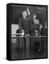 President-Elect Franklin Roosevelt and Wife Eleanor on the Rear Platform of His Special Train Car-null-Framed Stretched Canvas