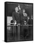 President-Elect Franklin Roosevelt and Wife Eleanor on the Rear Platform of His Special Train Car-null-Framed Stretched Canvas