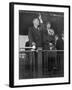 President-Elect Franklin Roosevelt and Wife Eleanor on the Rear Platform of His Special Train Car-null-Framed Photo