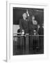 President-Elect Franklin Roosevelt and Wife Eleanor on the Rear Platform of His Special Train Car-null-Framed Photo