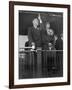 President-Elect Franklin Roosevelt and Wife Eleanor on the Rear Platform of His Special Train Car-null-Framed Photo