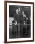 President-Elect Franklin Roosevelt and Wife Eleanor on the Rear Platform of His Special Train Car-null-Framed Photo