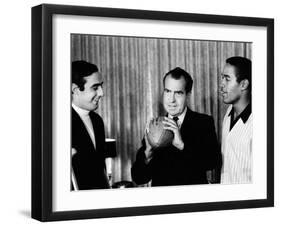 President-Elect Richard Nixon Was Visited by All-Americans-null-Framed Photo